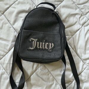 Juicy Couture Black and Silver Backpack